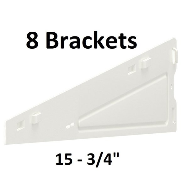 KEA BOAXEL Bracket (8 pack) White 15 3/4" For Wardrobe Storage 604.487.33 - Picture 1 of 5